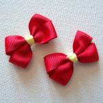 Mini Boutique Bow Pair - Red, Yellow